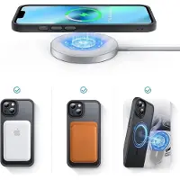 TechProtection iPhone 14 Pro Max Magmat Kotelo - MagSafe-yhteensopiva - Musta / Kirkas