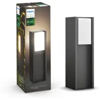 Philips Pylväsvalaisin Philips Hue Turaco pieni 9.5 W IP44 402x121x121 mm alumiini antrasiitti