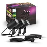 Philips Ulkospottivalaisin Philips Hue Lily LED peruspaketti 3x8 W IP65 194x70x84 mm alumiini antrasiitti