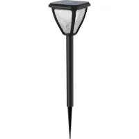 Philips Vapora aurinkokennovalaisin 1,5W, Ulkotilojen jalka-/tolppavalaistus, Musta, Muovi, IP44, Patio, Puutarha, III
