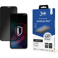3MK Glass Max Privacy iPhone Xs Max czarny/black, FullScreen Glass Privacy ()