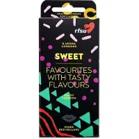 Rfsu Tasty - Kondomilajitelma, 10 kpl, makukondomeja, eri vaihtoehtoja, lateksi