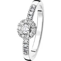 Kohinoor 033-265V-28 Timanttisormus valkokulta Valerie 17