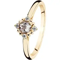 Kohinoor Celeste timanttisormus morganiitilla kulta 033-440MO-04-180
