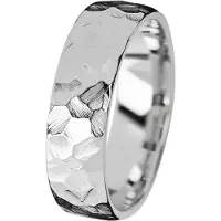 Kohinoor Duetto Gold Rock 7 mm valkokultasormus 003-817V-150