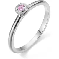Kalevala Koru Valittu pinkki 2.5 mm safiirisormus valkokulta 541000001S175