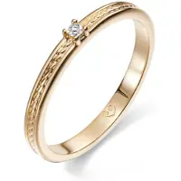 Kalevala Koru Ikiaikainen 0.02 ct timanttisormus kulta 141000111D180