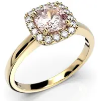 Festive Joanna Morganiitti halo-timanttisormus 14-636-086M-KK-HSI1