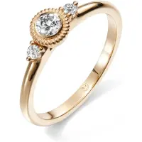 Kalevala Koru Valittu kolmikivinen 0.23 ct timanttisormus kulta 141000003D165