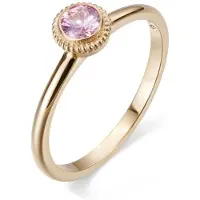 Kalevala Koru Valittu pinkki 4.0 mm safiirisormus kulta 141000002S170