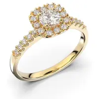 Festive Josefiina halo-timanttisormus 14-597-052-KK-LABGVS1
