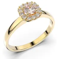 Festive Janette Morganiitti halo-timanttisormus 18-567-030M-KK-HSI1