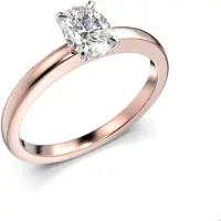 Festive Timanttisormus ovaali Selena 0,50 ct ruusuvalkokulta 14-683-050-PV-HSI1