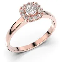 Festive Janette halo-timanttisormus 14-567-030-PK-HSI1