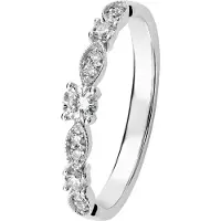 Kohinoor 033-269V-23 Timanttisormus valkokulta Clara 18
