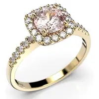 Festive Joanna Morganiitti halo-timanttisormus 18-637-096M-KK-LABGVS1