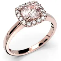 Festive Joanna Morganiitti halo-timanttisormus 18-636-086M-PK-LABGVS1