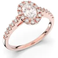 Festive Evelyn halo-timanttisormus 18-577-072-PK-HSI1