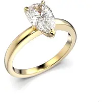 Festive Timanttisormus Venus pisara 1,00 ct keltakulta 14-685-100-KK-HSI1