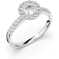 Festive Isabella halo-timanttisormus 18-595-052-VK-HSI1