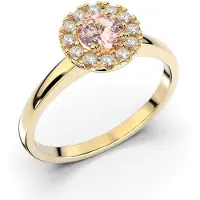 Festive Isabella Morganiitti halo-timanttisormus 14-594-042M-KK-HSI1