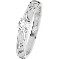 Kohinoor Ofelia timanttisormus topaasilla valkokulta 033-480VT-02-175