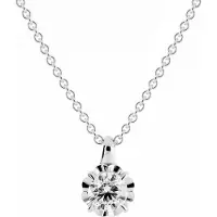 Kohinoor Vega valkokultainen timanttikaulakoru 213-445V-15