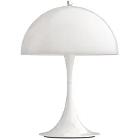 Louis Poulsen Ulkovalaisin , Panthella Portable, himmennettävä, Valkoinen, Terassi, Alumiini, Design