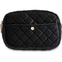 Fan Palm Black Velvet Medium Beauty Bag Medium