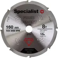 Specialist Pyörösahanterä kuitusementille 57-003; 165x20 mm