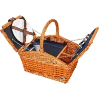 Cilio Picknick Kurv Salerno - Brown - ONE SIZE