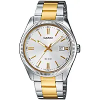 Casio MTP-1302PSG-7AVEF Rannekello silver / gold Koko Uni