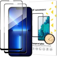 Wozinsky 2x setti Karkaistu lasi koteloystävällinen iPhone 14 Max / 13 Pro Max musta
