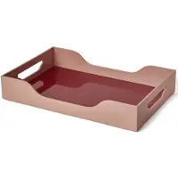 Printworks Lacquered Tray - Swell Maroon/Pink 42x27 cm