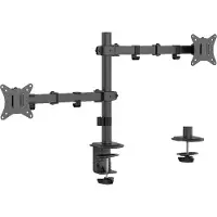 Gembird MA-D2-03, 9 kg, 43,2 cm (17"), 81,3 cm (32"), 75 x 75 mm, 100 x 100 mm, Musta
