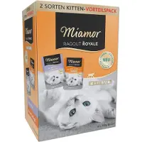 Miamor 60x100g Ragout Royale in Jelly Kitten naudanliha + siipikarja hyytelössä Kissanruoka