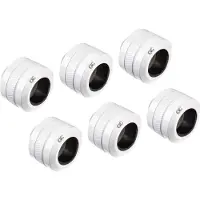 Alphacool Eiszapfen PRO 16mm HardTube Fitting G1/4 - White -putkiliitinsarja (6-pack)