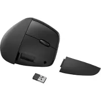 HP – 920 Ergonomic -langaton hiiri, Oikeakätinen, Vaakasuuntainen muotoilu, Optinen, Langaton RF, 1200 DPI, Musta (6H1A4AA#ABB)