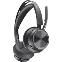 Poly Hp voyager focus 2 microsoft teams certified usb-c headset +usb-c/a adapter + charging stand no localization