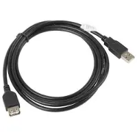 Lanberg USB-A - USB-A 5m Cable Black (CA-USBE-10CC-0050-BK)