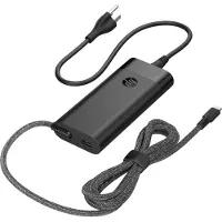 HP :n 110 W:n USB-C-laturi kannettavaan, Kannettava tietokone, Sisätila, 110 W, Tukee jopa 100 watin virransyöttöä, Yritys, Musta