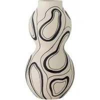 Bloomingville Nicola Vase - Black - Ø 17.5 cm