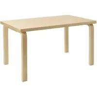 Artek Aalto 80b Pöytä Suorakulmainen 60x100 Cm nvärinen - Ruokapöydät & Baaripöydät Koivu - 28306181