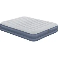 Bestway Tritech Air Mattress Queen -ilmatäytteinen varavuode, sisäänrakennettu pumppu, 203 x 152 x 36 cm
