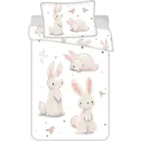 TEXTILOMANIE lasten vuodevaatesetti Bunnies, 100x135, 2-osainen