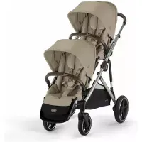 Cybex Gazelle S tuplarattaat Almond Beige (taupe runko)