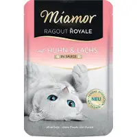 Miamor 22x100g Ragout Royale in Gravy tai Jelly kana & lohi in Gravy Kissanruoka