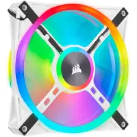 Corsair iCUE QL140 PWM RGB -tuuletin, hydraulinen laakeri, 140 mm, valkoinen