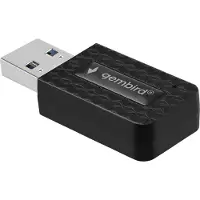 Gembird AC1300, Langaton, USB, WLAN, Wi-Fi 5 (802.11ac), 867 Mbit/s, Musta (WNP-UA1300-03)