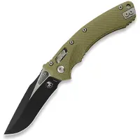 Microtech Amphibian, Fluted G10 OD Green
